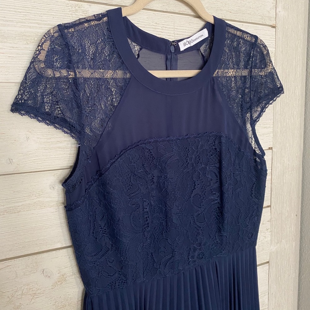 BCBG generation navy cocktail dress